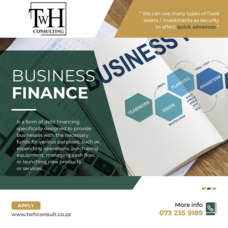 Custom Business Finance  in Pietermaritzburg